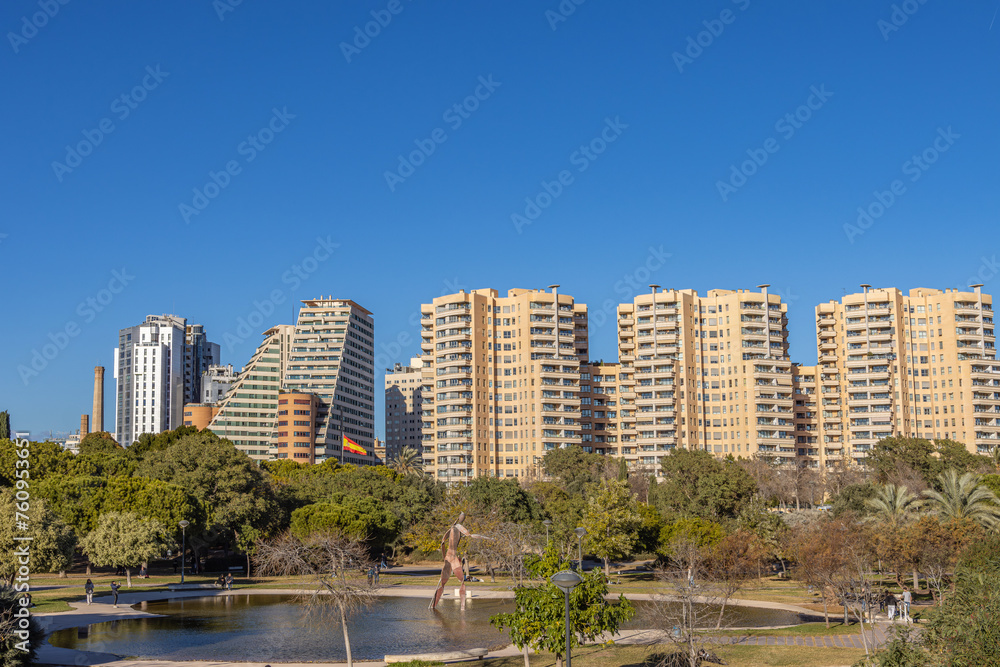 Fototapeta premium Valencia, Spain - January 8 2024 