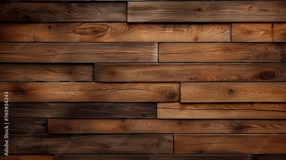 Horizontal Rich Brown Wooden Planks Background Horizontal Rich Brown Wooden Planks Background