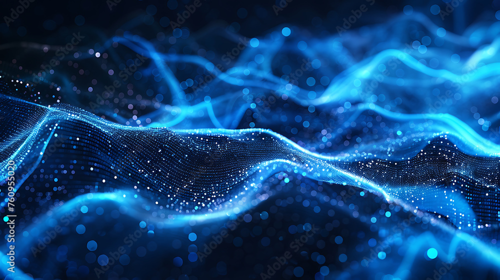 A mesmerizing abstract wireframe futuristic dark blue background, featuring dynamic shapes and vibrant colors, perfect for modern design projects and sci-fi concepts A mesmerizing abstract wireframe futuristic dark blue background, featuring dynamic shapes and vibrant colors, perfect for modern design projects and sci-fi concepts