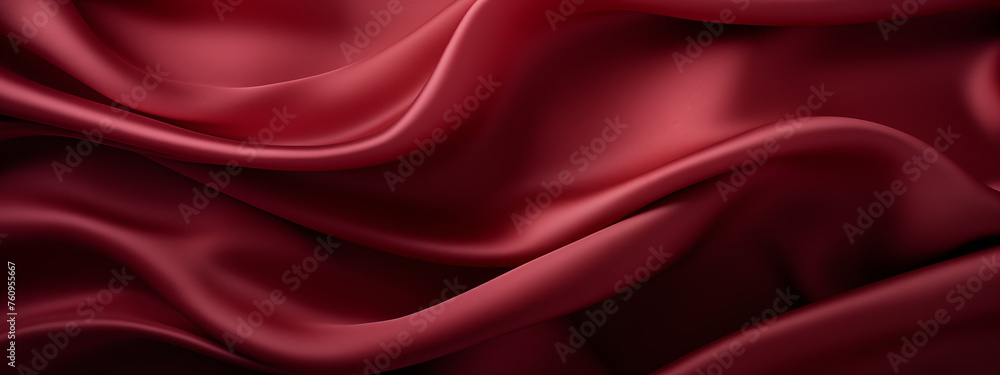 Obraz premium Sumptuous Crimson Silk Fabric Texture