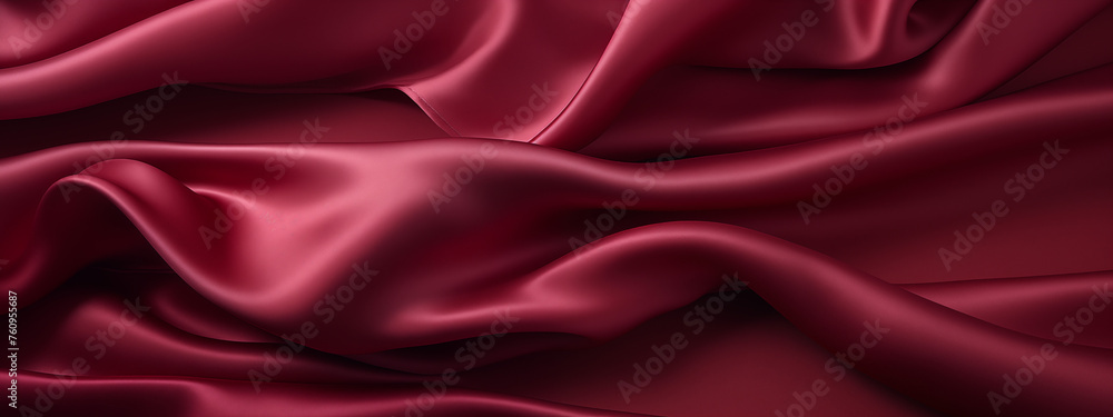 Flowing Burgundy Silk on a Dark Background Flowing Burgundy Silk on a Dark Background