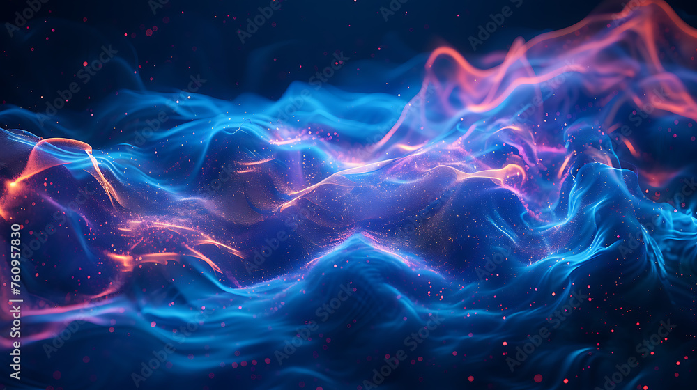 A mesmerizing abstract wireframe futuristic dark blue background, featuring dynamic shapes and vibrant colors, perfect for modern design projects and sci-fi concepts A mesmerizing abstract wireframe futuristic dark blue background, featuring dynamic shapes and vibrant colors, perfect for modern design projects and sci-fi concepts