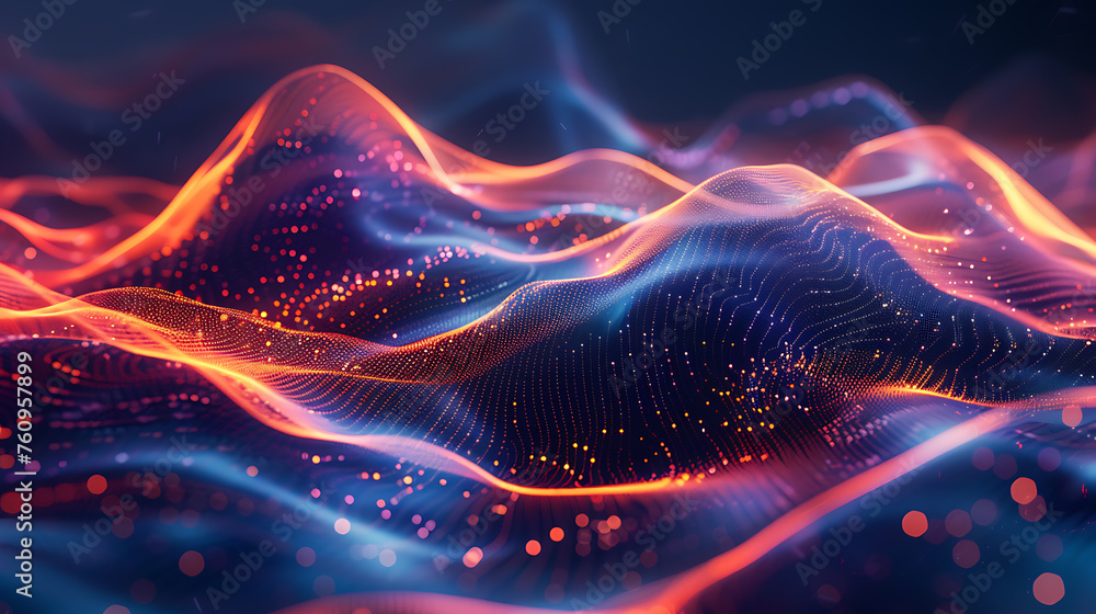 A mesmerizing abstract wireframe futuristic dark blue background, featuring dynamic shapes and vibrant colors, perfect for modern design projects and sci-fi concepts A mesmerizing abstract wireframe futuristic dark blue background, featuring dynamic shapes and vibrant colors, perfect for modern design projects and sci-fi concepts