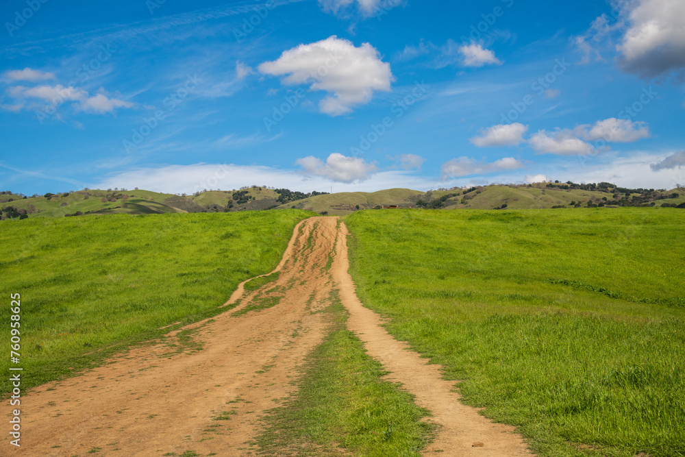 trail on Montgomery Hill, San Jose trail on Montgomery Hill, San Jose