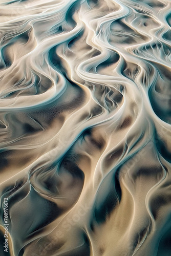 Close Up of a Wavy Water Pattern