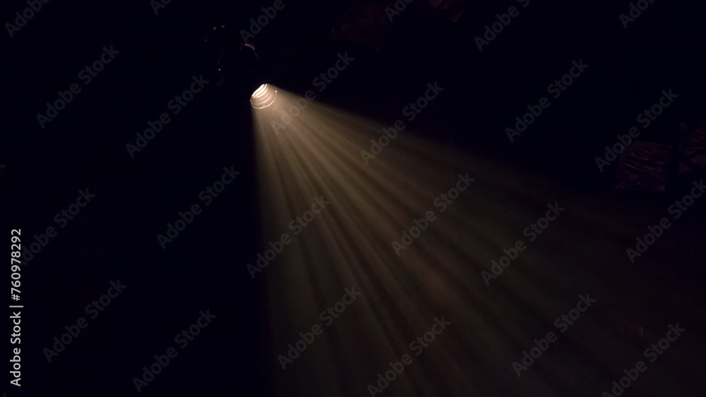 View of the spotlight on the stage - obrazy, fototapety, plakaty 
