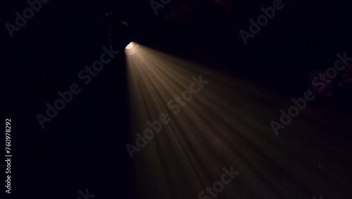 View of the spotlight on the stage