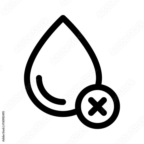 water scarcity line icon