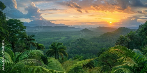 landscape of Tropical North Queensland in Australia photo