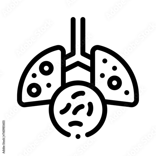tuberculosis line icon
