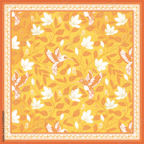 beautiful printed hijab scarf design  8