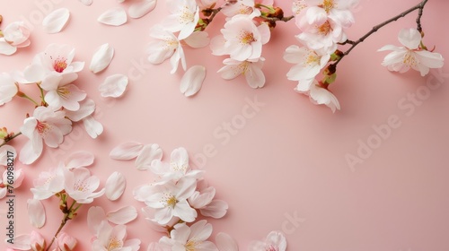 Cherry Blossom Bliss  Soft Pink Petals  Delicate Branches  Spring Bloom  Floral Elegance  Seasonal Beauty  Nature s Delight  Japanese Sakura  Botanical Charm  Serene Atmosphere  Romantic Ambiance