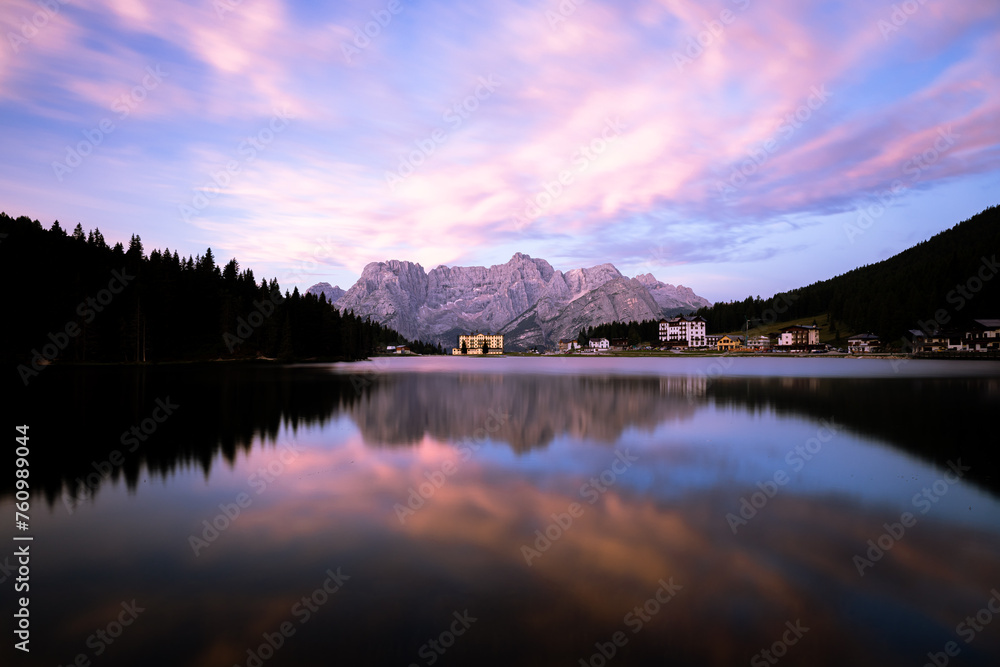 Lake Misurina Sunrise, Misurina, Dolomites, Italy