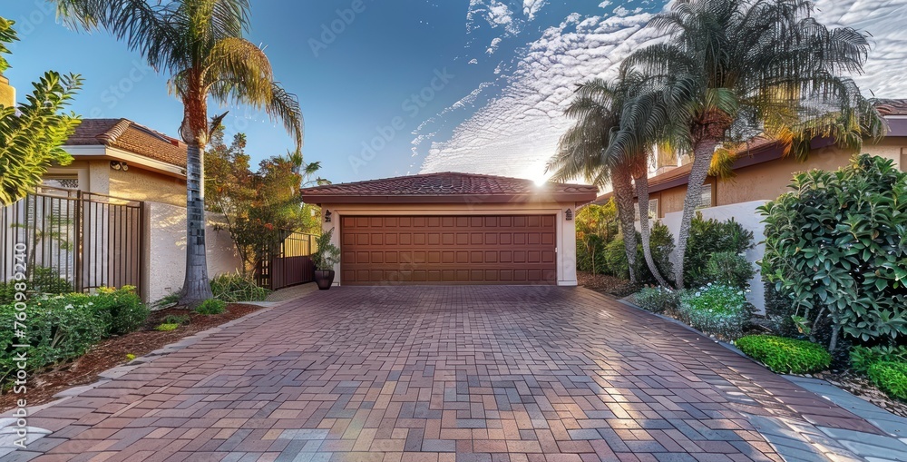 Harmony of a Home's Garage and Driveway, Safely Tucked Inside a Fenced and Gated Perimeter Harmony of a Home's Garage and Driveway, Safely Tucked Inside a Fenced and Gated Perimeter
