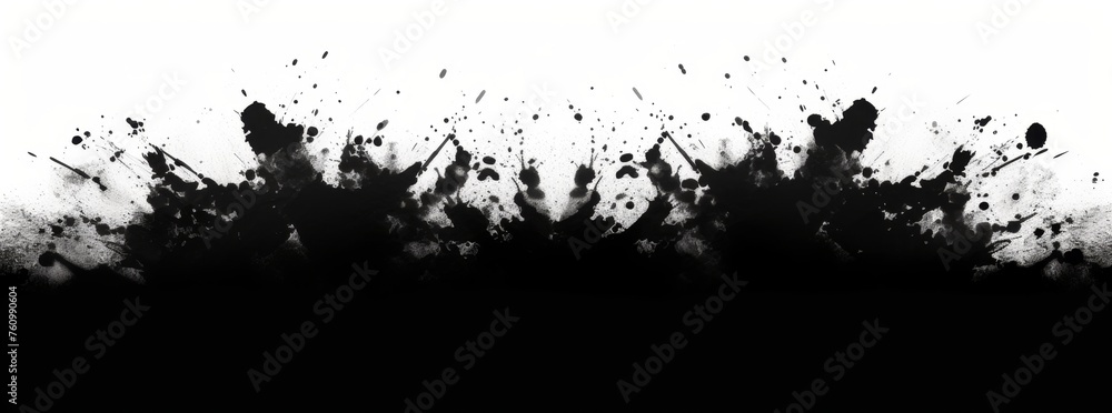 KS the black blotted pattern of an ink splat in the style KS the black blotted pattern of an ink splat in the style