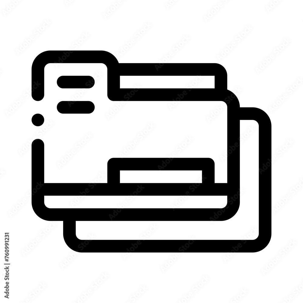 folders line icon folders line icon