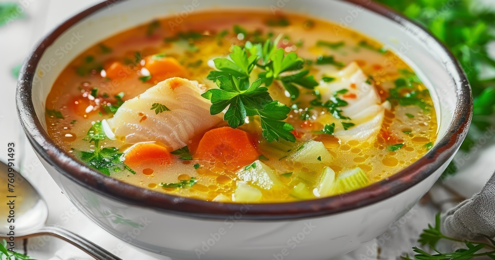 Flavorful Bowl of Fish Soup