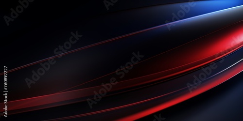 Abstract Red and Blue Waves on Dark Background, Computer Wallpaper, Design Asset. Generative AI. 