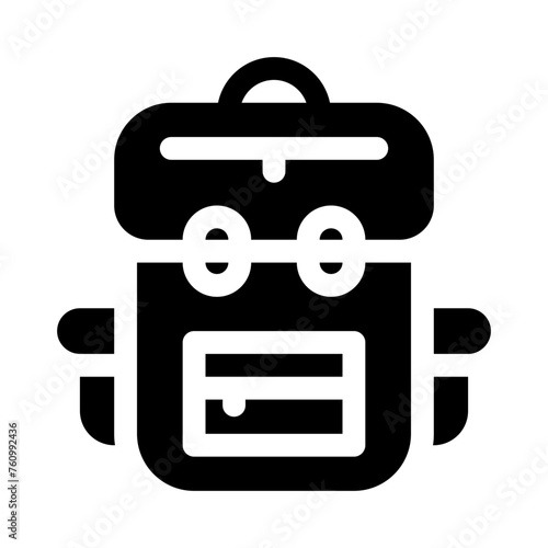 bagpack glyph icon