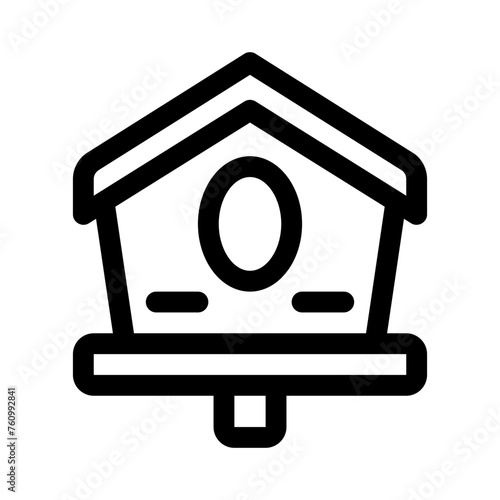 birdhouse line icon
