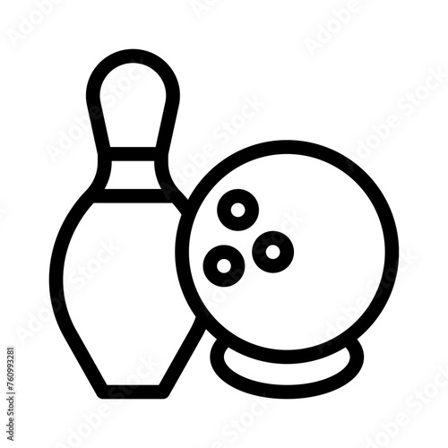 bowling line icon
