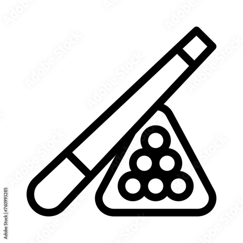 billiard line icon