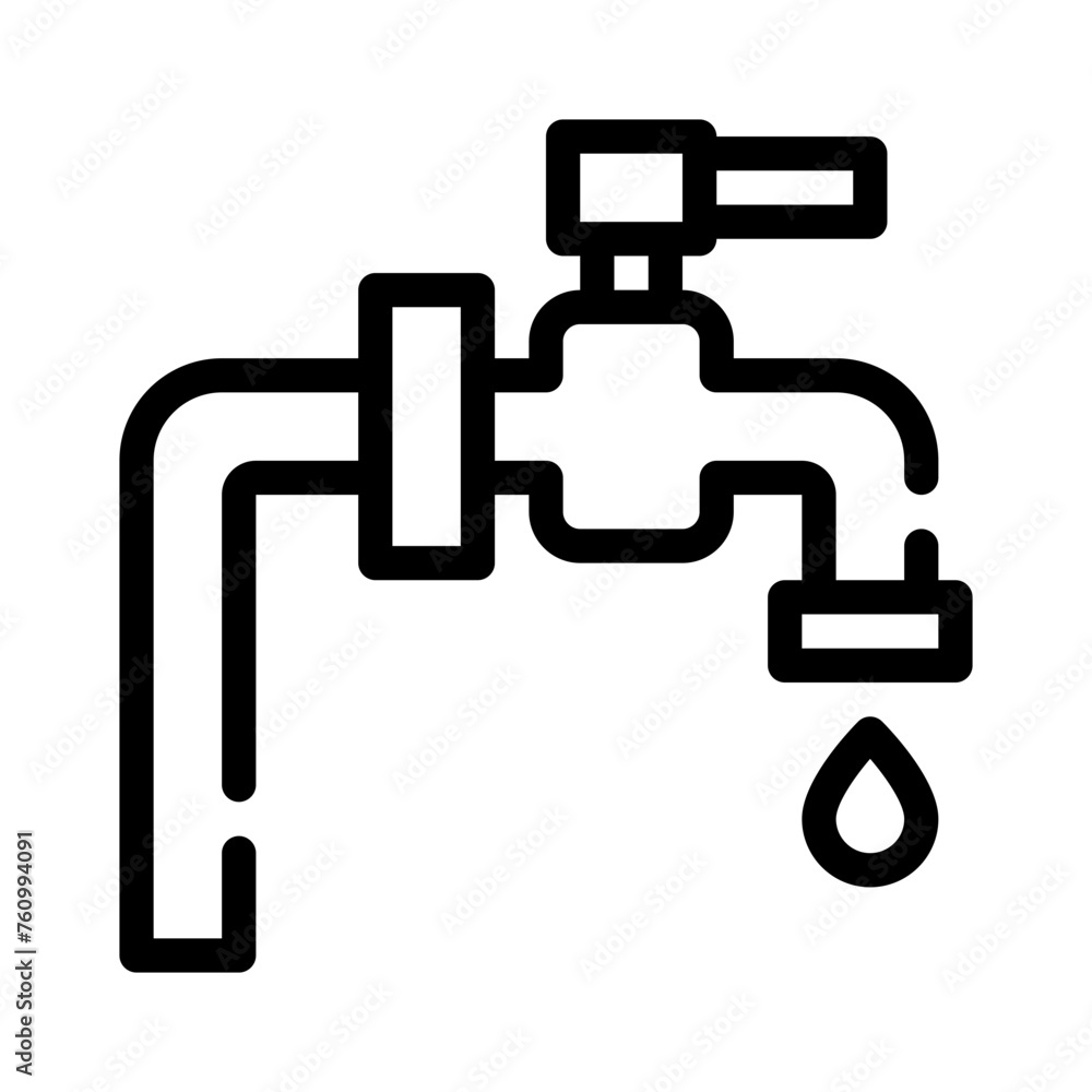 faucet line icon