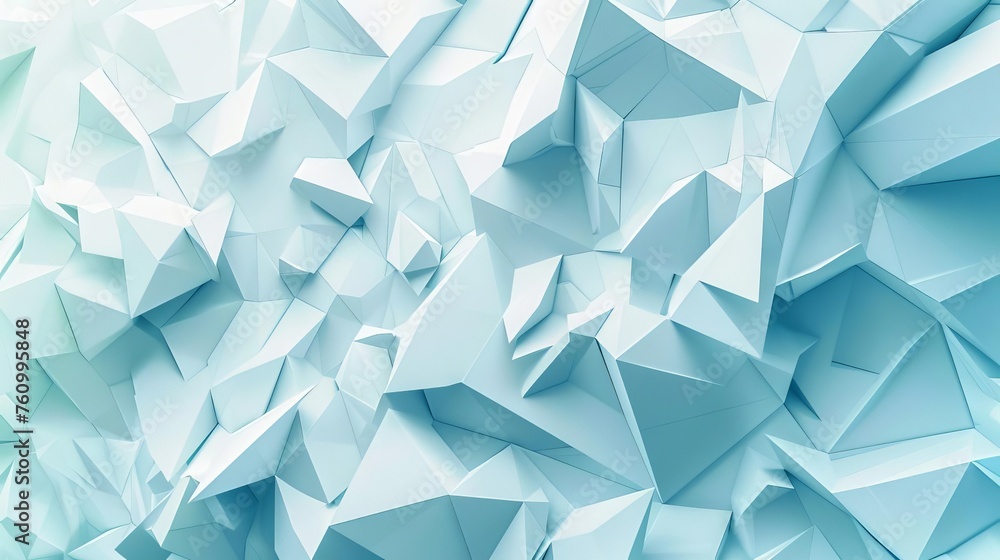 Futuristic geometric background with intricate 3D wall in light blue and white tones, digital art Futuristic geometric background with intricate 3D wall in light blue and white tones, digital art