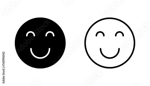 smile icon set. smile emoticon icon. feedback