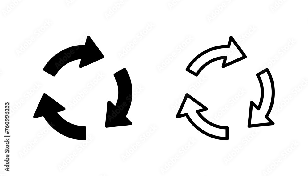 Recycle icon set. Recycling vector icon. Recycle icon set. Recycling vector icon.