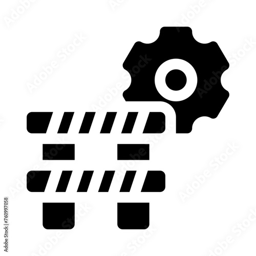 obstruction glyph icon