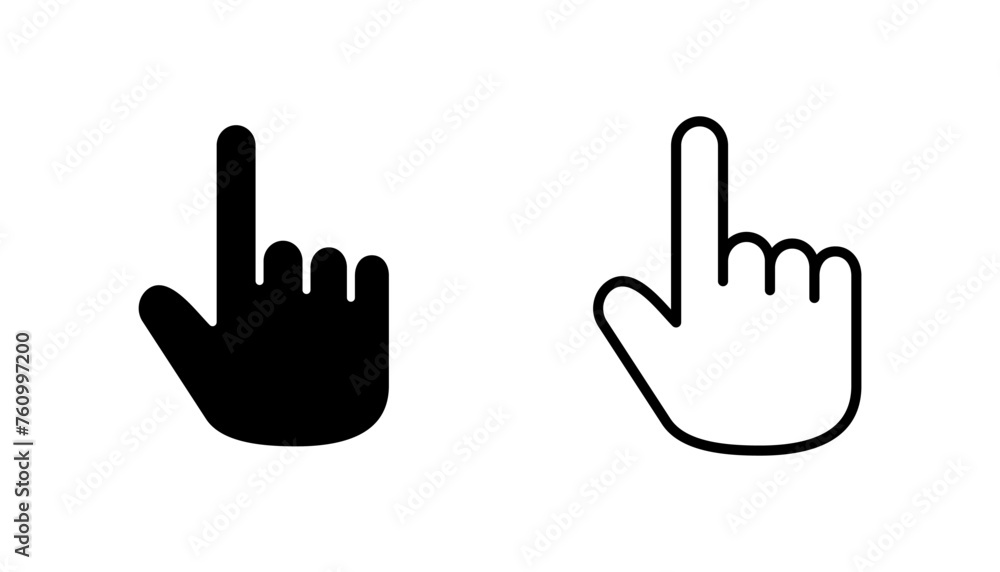 Hand icon set. hand vector icon, palm,click Hand icon set. hand vector icon, palm,click