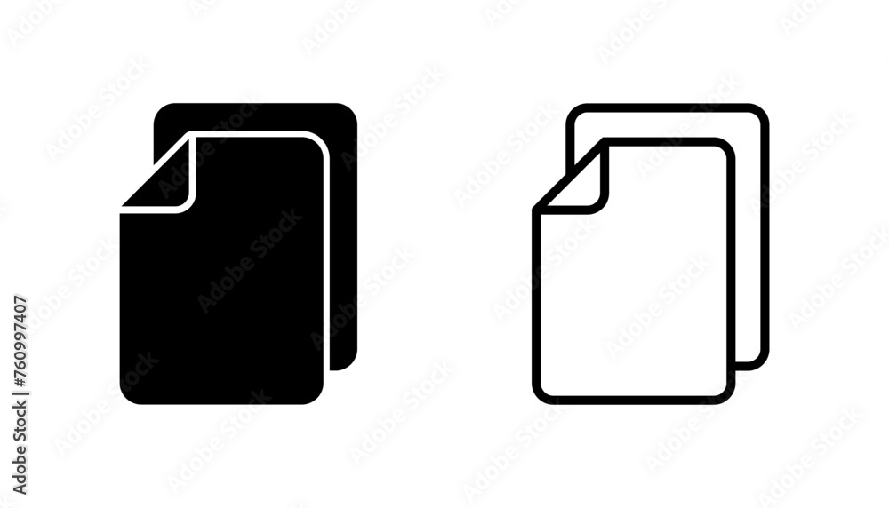 Document icon set. Paper icon. File Icon Document icon set. Paper icon. File Icon