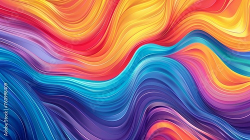 Vibrant Organic Lines Abstract Wallpaper  Colorful Background Design Illustration