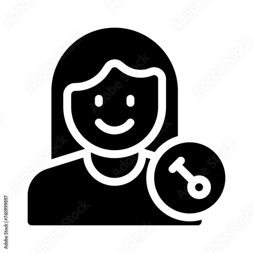 transvestite glyph icon