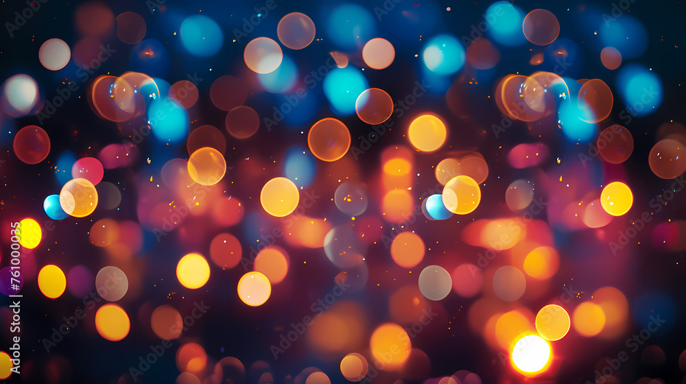 Golden bokeh light background Golden bokeh light background