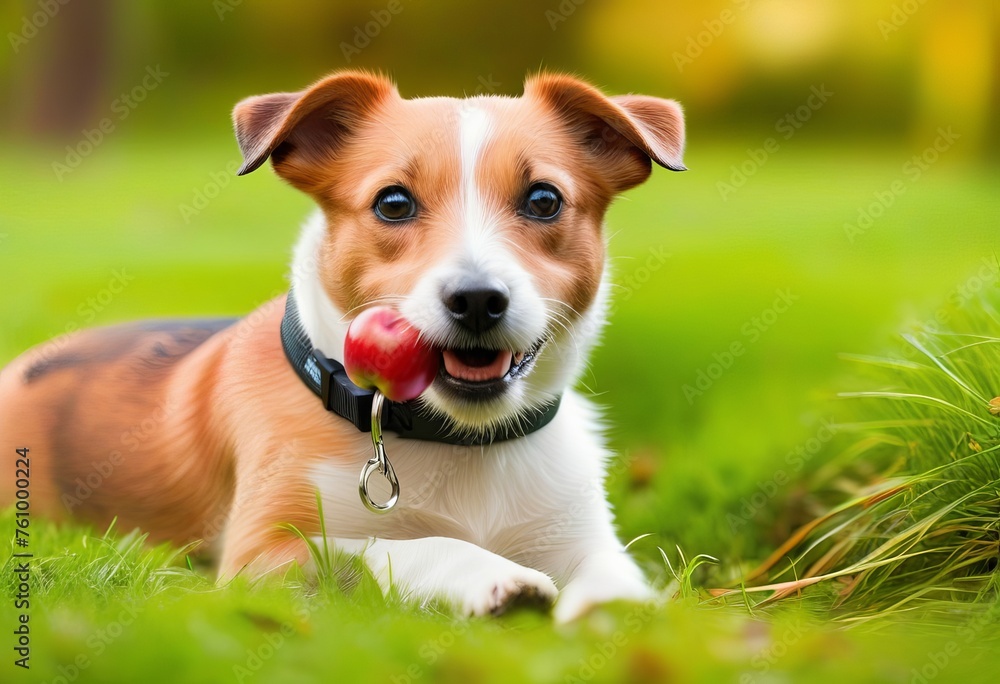 Jack Russell Terrier With Apple Dog Tracker Jack Russell Terrier With Apple Dog Tracker