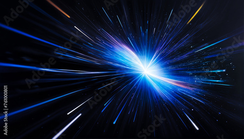 rainbow colorful explosion light speed AI interface magical expansion	
