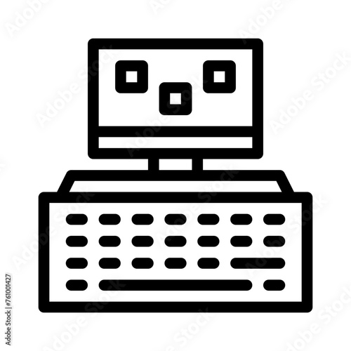 keyboard line icon