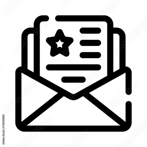 newsletter line icon