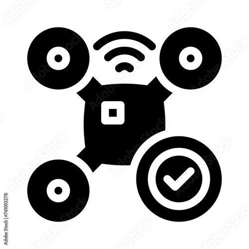 verified glyph icon