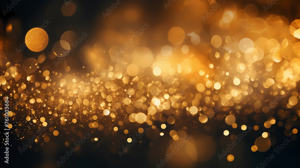 Natural bokeh and golden bokeh lights background