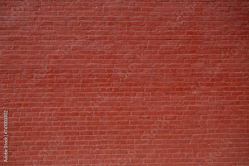 Red painted brick wall