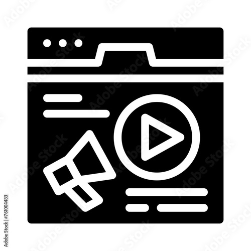 video glyph icon