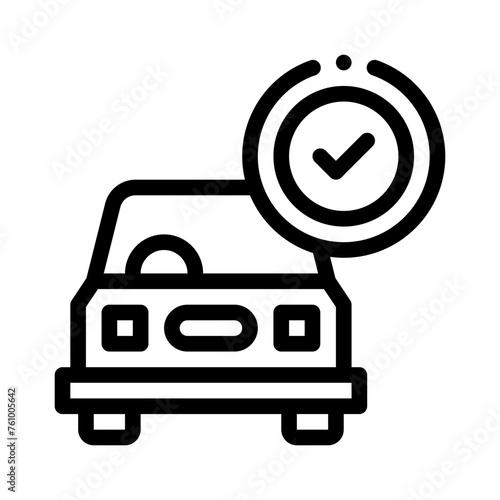 car repair line icon