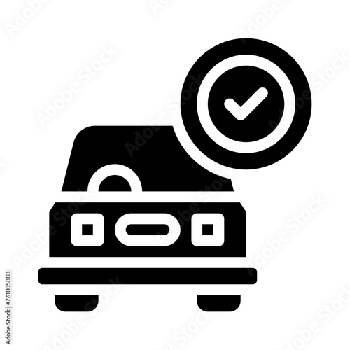 car repair glyph icon
