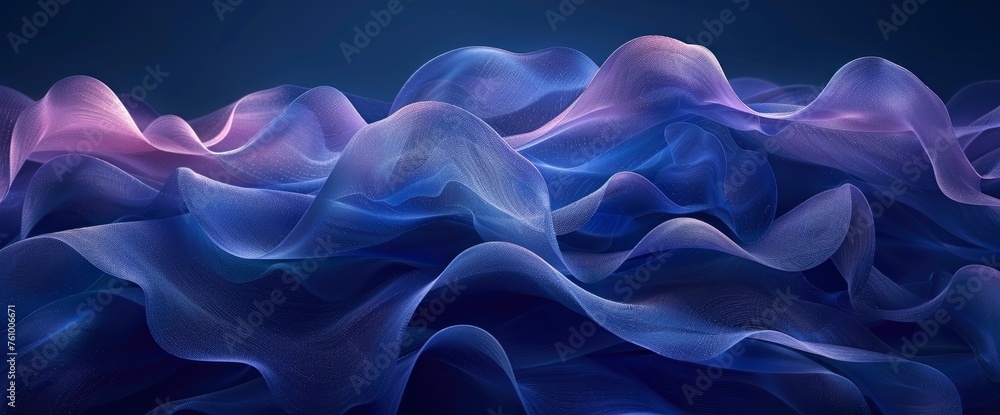 Obraz premium blue curve shapes soft defocused blurred motion abstract background, Desktop Wallpaper Backgrounds, Background HD For Designer