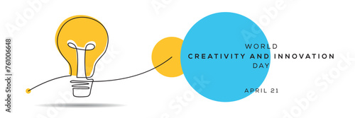 World Creativity and Innovation Day, held on 21 April.