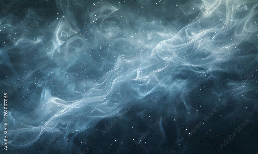 smoke on black background, Generative AI smoke on black background, Generative AI