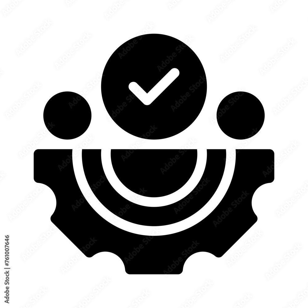 easy installation glyph icon easy installation glyph icon